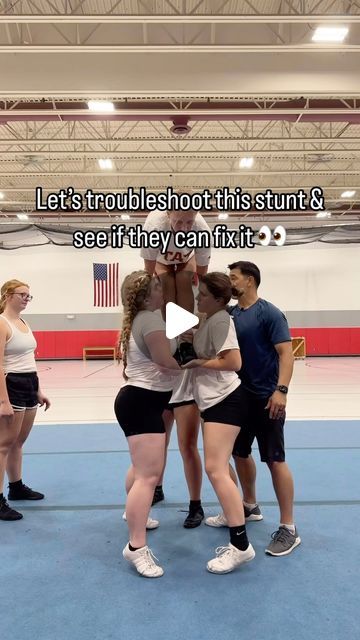 Cheer Moxie on Instagram: "Check out this before & after! These changes and tips really helped them go from falling to being able to nail the stunt to the top! 🎉
If you want advice, tips, skills reviews, etc. download the Cheer Moxie app to book a virtual consultation! 👏" Cheer Tryout Tips Middle School, Cool Cheer Stunts, Stunt Video, Cheerleading Ideas, Virtual Consultation, Cheer Tryouts, Cheer Routines, Cheerleading Stunt, Cheer Stunts