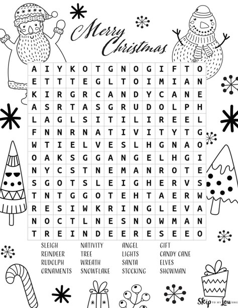 Christmas Word Search Printable, Christmas Crossword, Holiday Word Search, Christmas Printable Activities, Funny Christmas Jokes, Christmas Puzzles, Thanksgiving Worksheets, Substitute Plans, Christmas Word Search