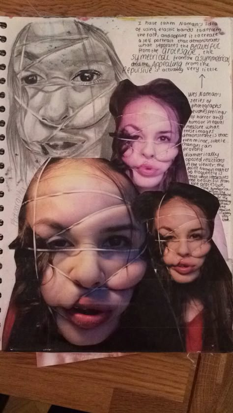 Wes Naman inspiration Hsc Art Body Of Work, Camouflage Art Gcse, Gcse Art Sketchbook Facial Features, Gcse Art Facial Features Page, Gcse Art Identity Final Piece, Fragments Art Gcse Title Page, Wes Naman, Masks Photography, Portrait Title Page Gcse