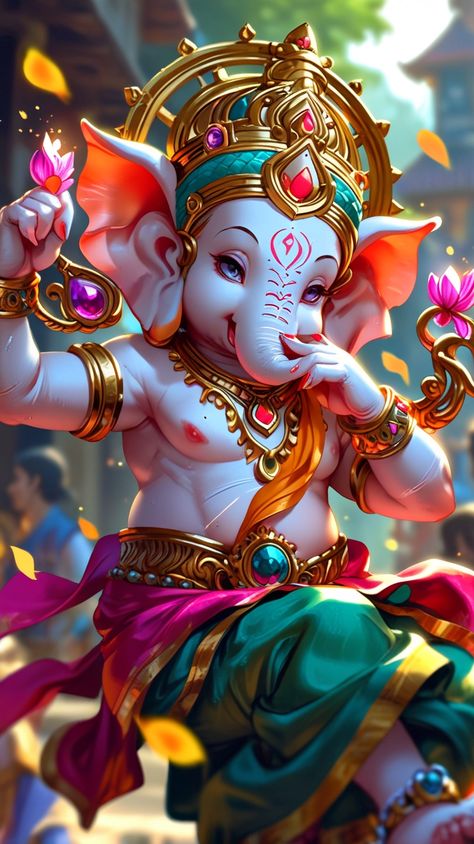 Jai Shri Ganesh, Ganesh Pictures, Maa Durga Photo, Ganpati Bappa Wallpapers, Devi Images Hd, God Idols, Shri Ganesh Images, God Artwork, Durga Painting