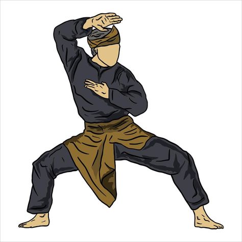 pencak silat karate logo vector illustration Vector Pencak Silat, Silat Melayu, Karate Logo, Panther Logo, Pencak Silat, Man Illustration, Creative Graphics, Cartoon People, Creative Illustration