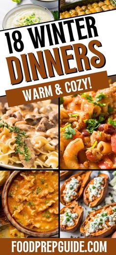 Cold Outside Dinner Ideas, Meals For Winter Dinners, Delicious Winter Meals, Make Ahead Supper Ideas, Rainy Day Comfort Food Dinners, Hardy Winter Meals, Dinners For Entertaining Friends, Cold Day Supper Ideas, Snowed In Food Ideas