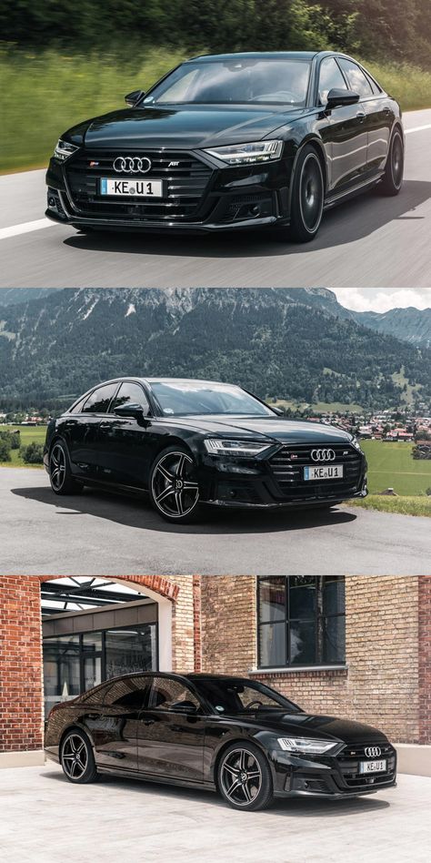 2020 Audi S8 Transformed Into 700 HP Super Sedan. 0-62 mph now takes just 3.4 seconds. Audi Sedan Black, S8 Audi, Audi Rs8, Black Sedan, Audi Sedan, Rolls Royce Car, Most Luxurious Car, Audi A3 Sedan, Luxury Cars Audi