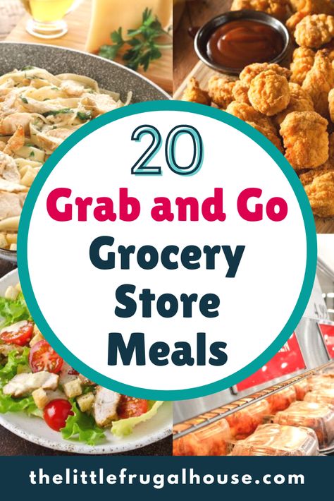 20 easy grab and go grocery store meals that you can pickup from your local grocery store for a quick dinner your whole family will love! Easy Dinner Recipes For Two, Quick Easy Dinner Recipes, Cheap Groceries, One Skillet Meals, Dinner For One, Monthly Meal Planning, Quick And Easy Dinner Recipes, Dinner Recipes For Two, Meal Planning Ideas