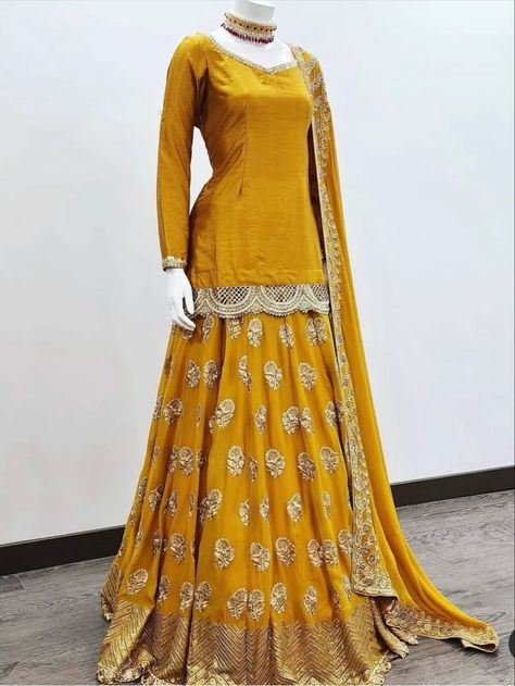 Dress Designs For Girls, Haldi Dress, Haldi Outfits, Designs Dress, Function Dresses, Lace Dress Design, Pakistani Fancy Dresses, Dress Design Patterns, Beautiful Dress Designs