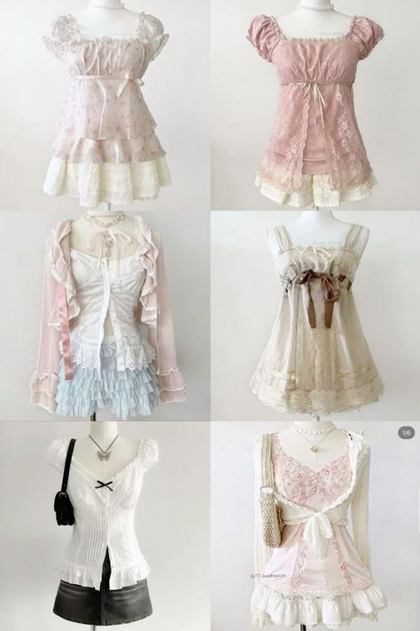 Pink Shoujo Outfit, Shoujo Style Clothing, Coquette Inspo Outfit, Cuqoutte Outfits, Shoujo Girl Outfit Summer, Shoujo Outfit Ideas, Real Coquette Outfit, Shoujo Girl Outfit Aesthetic, Shoujo Protagonist Outfit