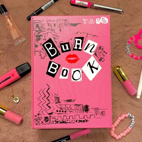 Brun Book Ideas, Burn Book Tutorial, Making A Burn Book, Burn Book Inside, Diy Burn Book, Burn Book Ideas, Meangirls Burnbook, Girl Code Book, Born Book