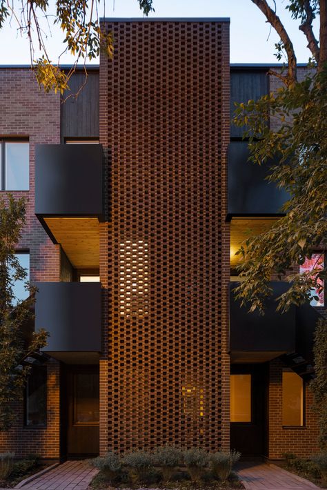 Gallery of Notre-Dame / Le Borgne Rizk Architecture - 5 Facade Architecture Design, Villa Park, Brick Architecture, Architecture Building Design, Brick Facade, Brick Design, Building Facade, Architect House, Brick Building