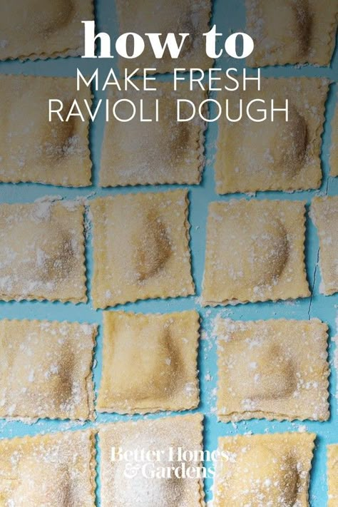 Homemade Ravioli Dough Without Machine, Ravioli Noodle Recipe Homemade Pasta, Ravioli Recipe Ricotta, Easy Homemade Ravioli Dough, How To Make Homemade Raviolis, Ravioli Pasta Recipes Homemade, Home Made Ravioli Dough, Homemade Pasta And Sauce Recipe, Ravioli Noodle Recipe