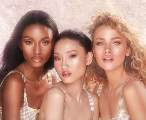 Charlotte Tilbury Glowgasm Collection Charlotte Tilbury Glowgasm, Charlotte Tilbury Makeup, Rose Gold Sparkle, Face Palette, Medium Skin Tone, Beauty Guide, Beauty Shoot, Summer Glow, Beauty Makeup Tips