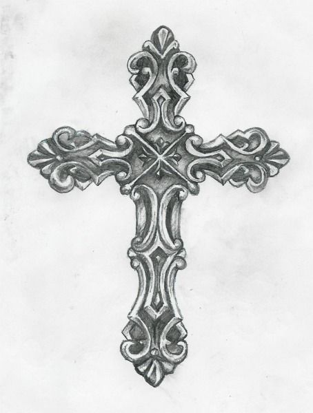 cross tattoo by Birdofflame.deviantart.com Christian Cross Tattoos, Christus Tattoo, Simple Cross Tattoo, Tattoo Son, Cross Drawing, Celtic Cross Tattoos, Cross Tattoos For Women, Cross Tattoo For Men, Cross Tattoo Designs