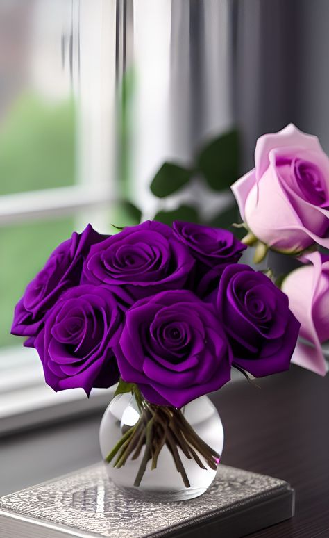 Purple Aesthetic Love, Rose Flower Photos, Rose Flower Pictures, Rose Flower Wallpaper, Rose Violette, Book Flowers, Rose Pictures, Cute Flower Wallpapers, Lovely Lavender