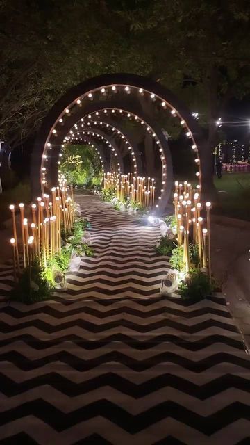 Reema Singh on Instagram: "Amazing cocktail entry 😍" Reception Decoration Ideas, Wedding Decorations Ideas, Cocktail Party Decor, Sangeet Night, Reception Stage Decor, Wedding Ceremony Decorations Outdoor, Simple Stage Decorations, Night Wedding Decor, Event Entrance