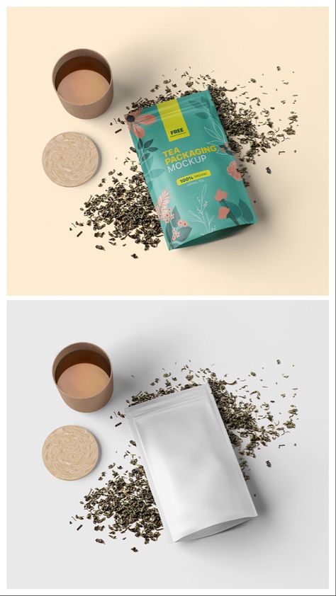 Tea Bag Mockup, Tea Brands Packaging, Tea Packaging Mockup, Tea Packaging Design Boxes, Herbal Tea Packaging Design, Tea Packaging Ideas, Tea Branding Design, Tea Graphic Design, Tea Brand Logo