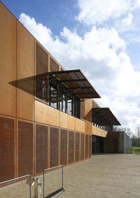 Hackney Marshes, Stanton Williams, Metal Architecture, Sports Architecture, Facade Detail, Steel Architecture, Community Hub, Metal Facade, British Architecture