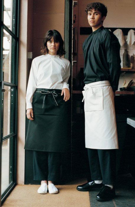 Waiter Uniform Design, Barista Uniform, Bar Uniform, Barista Outfits, Ideas For Cafe, Cafe Uniform, Waiter Uniform, Restaurant Uniforms, Corporate Uniforms