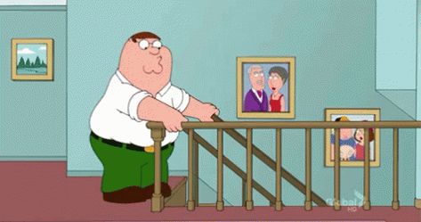 Peter Griffin Versus The Stairs - Fall GIF - Falling FamilyGuy - Discover & Share GIFs Stairs Gif, Family Guy Funny, Peter Griffin, Irrational Fear, Take The Stairs, Teen Posts, American Dad, Dreamworks Animation, Falling Down