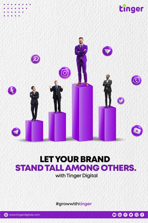 Let your brand stand tall among others with Tinger Digital 

#socialmedia #marketing #socialmediamarketing #digitalmarketing #instagram #branding #business #marketingdigital #seo #design Tinger Digital, Seo Design, Digital Advertising Design, Illustrator Graphic Design, Media Advertising Design, B2b Lead Generation, Adobe Illustrator Graphic Design, Social Media Marketing Manager, Digital Inspiration