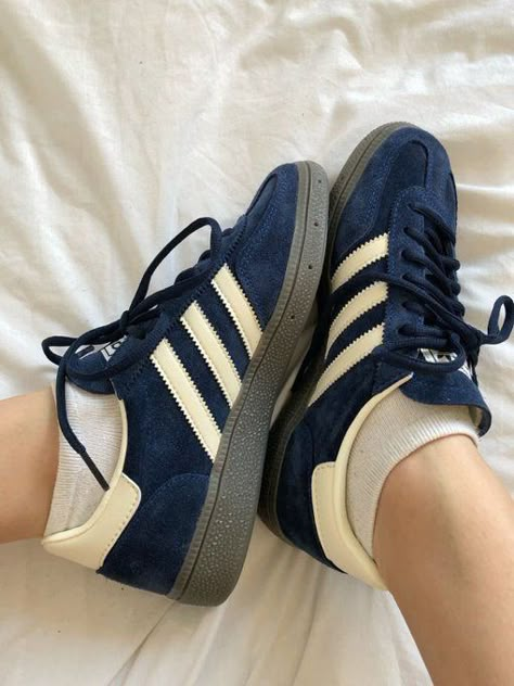 Navy Blue Fashion Aesthetic, Navy Clothes Aesthetic, Adidas Spezial Navy Blue, Cool Sneakers Aesthetic, Navy Blue Girl Aesthetic, Navy Girl Aesthetic, Blue Navy Aesthetic, Navy Blue Girl, Navy Blue Birthday