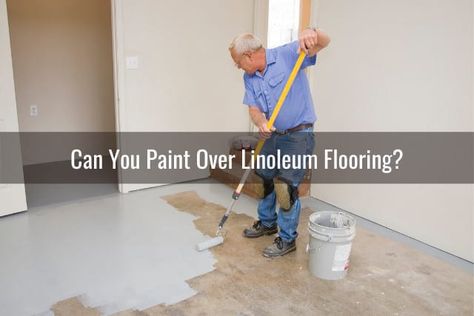 Paint Over Linoleum Floor, Refinish Linoleum Floors, Painting Over Linoleum Floors, Can You Paint Linoleum Floors, Painting Lanolin Floors, Painted Kitchen Floors Linoleum, How To Paint Linoleum Floors, Painting Linoleum Floors Kitchen, How To Paint Vinyl Floors