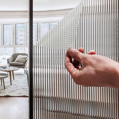 Frost Film, Window Privacy Film, Reeded Glass, Decorative Window Film, Frosted Windows, Privacy Film, Window Privacy, Window Film Privacy, Privacy Glass