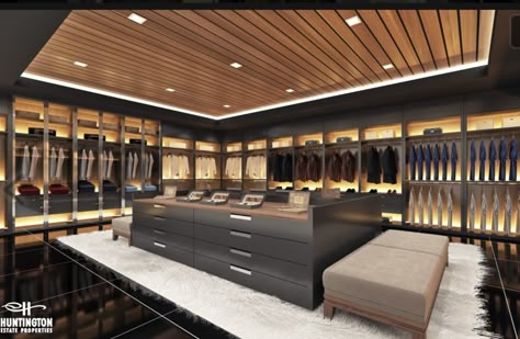 Closet Room Luxury, Luxury Closet Mansions, Brentwood Oasis, Large Walk In Closet, Spa Inspired Bathroom, Luxury Closets, Closets Design, Walk In Closet Design, Dream Closet Design