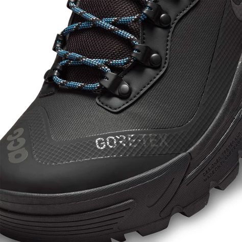 Nike ACG Air Zoom Gaiadome GTX DD2858-001 | Nice Kicks Gore Tex Boots, All Weather Boots, Nike Boots, Tactical Equipment, Waterproof Hiking Shoes, Hiking Sneakers, Weather Boots, Hiking Shoe, Nike Acg