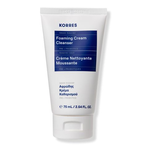 Travel Size Greek Yoghurt Foaming Cream Cleanser - The best-selling KORRES Greek Yoghurt Foaming Cream Cleanser is a Mediterranean superfood cleanser in a jet-set friendly size. Formulated with pre and probiotic rich real Greek Yoghurt that leaves skin pure and nourished in one cleanse.BenefitsDeep cleans poresMore than a face wash.Tones complexionRemoves makeupDermatologically tested. Vegetarian friendly. Silicone free. Cruelty free. Recyclable packaging.Locks in hydrationReduces rednessKey Ing Superfood Cleanser, Skin Drinks, Tea Cleanse, Deep Clean Pores, Natural Skincare Brands, Milk Cleanser, Facial Cleaning, Skin Care Cleanser, Skin Redness