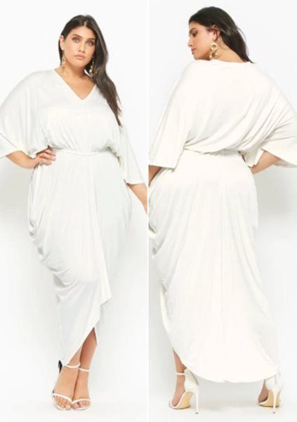 20 White Party Dresses for Sexy Curvy Plus Size Women All White Party Dress Classy, White Beach Dress Plus Size, White Cocktail Dress Classy Plus Size, White Dress Plus Size Classy, Plus Size White Dresses, All White Party Outfits Plus Size, White Dress Curvy, All White Party Attire, White Plus Size Outfit