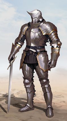 Armor knight, seokkyo jeong on ArtStation at https://www.artstation.com/artwork/1vbq8 Plate Armor, Knight Art, Knight Armor, Medieval Armor, Fantasy Armor, Armor Concept, Fantasy Warrior, 판타지 아트, Fantasy Inspiration