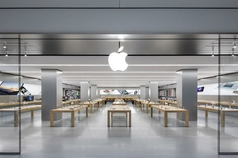 Tech Store Design, Smartphone Store, Apple Office, Apple Building, Westfield Mall, South African Homes, It Office, Electronic Store, Tech Products