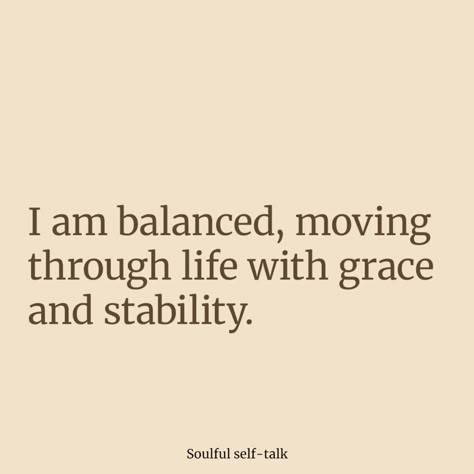 Finding balance is the key to a peaceful life 🌿✨. I am grounded, centered, and in harmony with myself and the world around me. When life gets chaotic, I choose balance over overwhelm. I honor the flow of life, embracing moments of action and rest equally. 🌸 By maintaining inner balance, I create space for growth, healing, and joy. Let's embrace this journey of balance together and spread calmness, peace, and positivity. 💖 Remember, balance isn't something you find; it's something you cr... Quotes About Balance In Life Perspective, Balanced Lifestyle Quotes, Quotes About Balance In Life, Life Balance Aesthetic, Yoga Balance Quotes, Quotes On Balance, Balance Quotes Inspiration, Balance Vision Board, Grounding Quotes