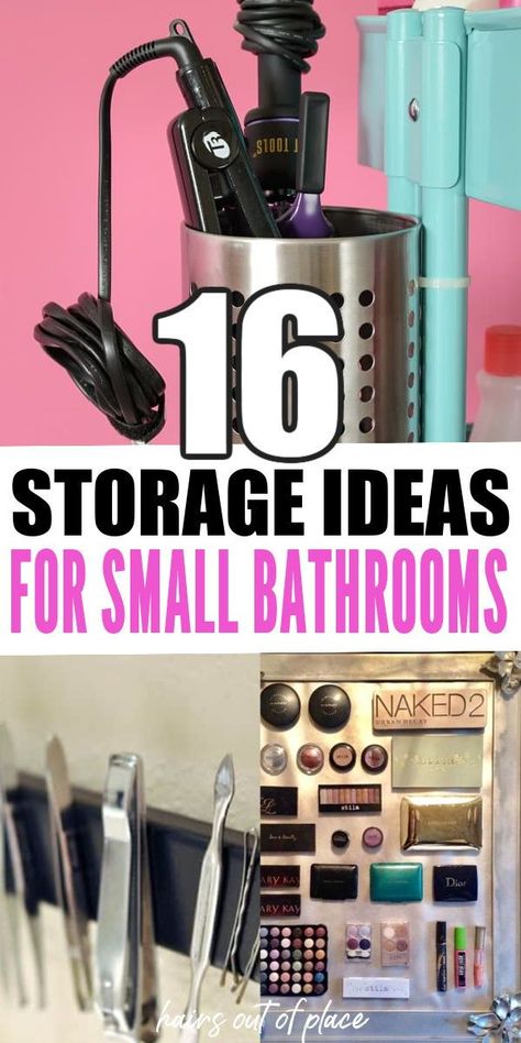 Here are 16 awesome DIY bathroom storage ideas that are the ideal way to not only provide bathroom storage for your small bathroom but also save you money! You will love these clever ideas to make your small bathroom space work and be inexpensive. Bathroom Cosmetic Storage Ideas, Bathroom Holder Ideas, Qtip Storage Ideas Bathroom, Small Bathroom Toothbrush Storage, Small Bathroom Makeup Storage, Qtip Storage Ideas, Organizing A Small Bathroom, Toothbrush Holder Ideas, Diy Bathroom Organization Ideas