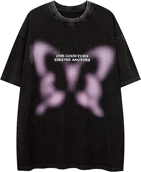 Aelfric Eden Mens Hipster Print Oversized Shirts Summer Loose Casual Tee T-Shirts Short Sleeve Hip-Hop Tops | Amazon.com Oversized Graphic Tee, Detailed Embroidery, Dark Style, Clothing Details, Harajuku Fashion, Retro Prints, 로고 디자인, Streetwear Women, Tshirt Design