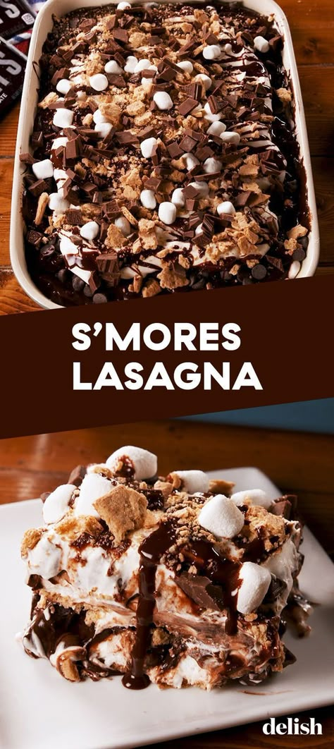 Lasagna Dessert, Different Desserts, Oreo Dessert, S'mores, Baking Sweets, Fun Baking Recipes, Yummy Sweets, Easy Baking Recipes, Sugar Rush