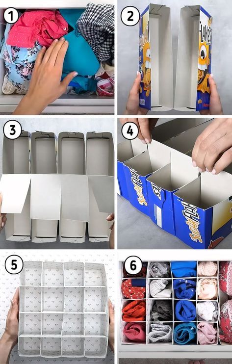 Cardboard Box Storage, Shoe Box Crafts, Cardboard Organizer, Outdoor Furniture Diy, Cardboard Storage, Diy Room Decor Videos, Bedroom Hacks, Box Crafts, Organizational Ideas