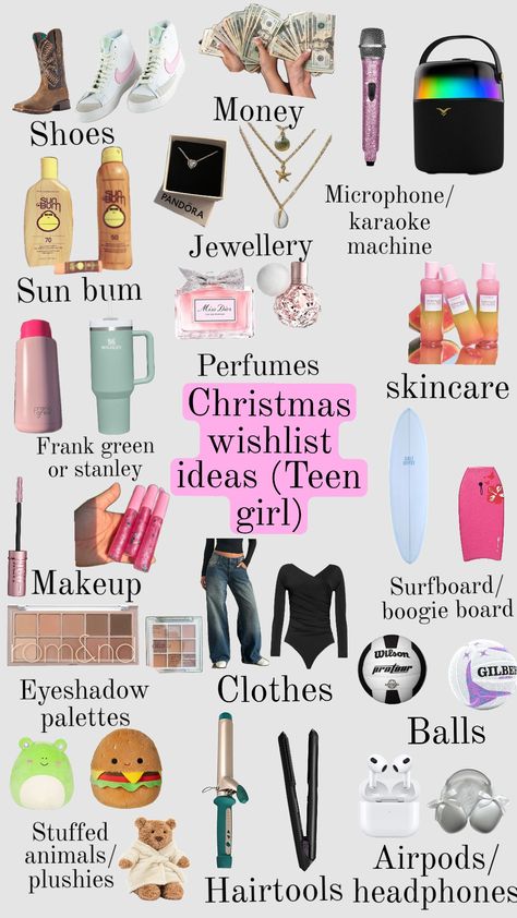 Christmas Wishlist ideas for teen girls #teengirls#christmas#birthday#Wishlist#ideas#shuffles#fyp What To Get A 14teen Year Old For Christmas, Teen Girls Christmas List Ideas, Teen Christmas Wishlist 2024, Things To Ask For Christmas 2024, Thing To Get For Your 13th Birthday, Birthday Ideas For Teens Gifts, Gift Ideas For Christmas For Teens, Christmas List For 11-12, Christmas Things For Teens