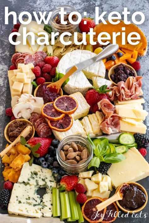 Keto Charcuterie Board, Keto Charcuterie, Sugar Free Cranberry Sauce, Low Carb Crackers, Thanksgiving Appetizer, Sugar Free Jam, Keto Appetizers, Joy Filled Eats, Low Carb Appetizers