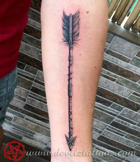 Norse Arrow Tattoo, Hunting Forearm Tattoos, Arrow Tattoo Men, Indian Arrow Tattoo, Feather Arrow Tattoo, Arrow Forearm Tattoo, Mens Arrow Tattoo, Archer Tattoo, Arrow Tattoos For Women