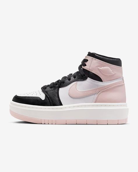 Nike Shoes Pink, Air Jordan 1 Elevate High, Jordan 1 Elevate High, High Top Air Jordans, High Top Nike, Nike Shoes High Tops, Jordan 1 Elevate, Fits Inspiration, Air Jordans Women