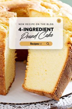 Make an effortless 4-ingredient pound cake with this straightforward recipe! Using just butter, sugar, eggs, and flour, this cake is incredibly easy to prepare and always turns out perfectly moist and flavorful. Ideal for busy bakers who want a quick and tasty dessert. #SimpleBaking #PoundCakeRecipe #4IngredientDessert #QuickBakes #HomemadeTreats Best Moist Cake Recipe Ever, 3 Ingredient Pound Cake, Famous Pound Cake, Two Step Pound Cake, 2 Step Pound Cake Recipe, Pound Cake Recipes With Cake Flour, Pound Cake Recipes Using Swans Cake Flour, 1234 Pound Cake Recipe, Eggless Pound Cake