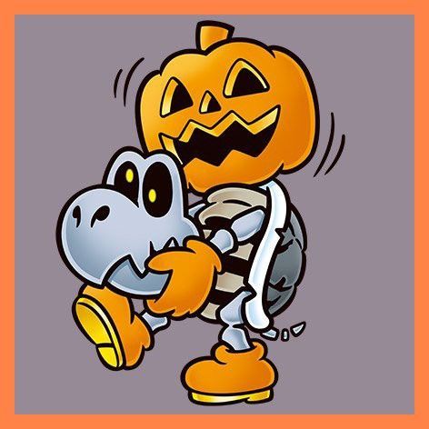 Yoshi Halloween, Dry Bones Mario, Halloween Classroom Decorations, Moldes Halloween, Sticker Tattoo, Dry Bones, Tattoo Trend, Bone Art, Super Mario Art