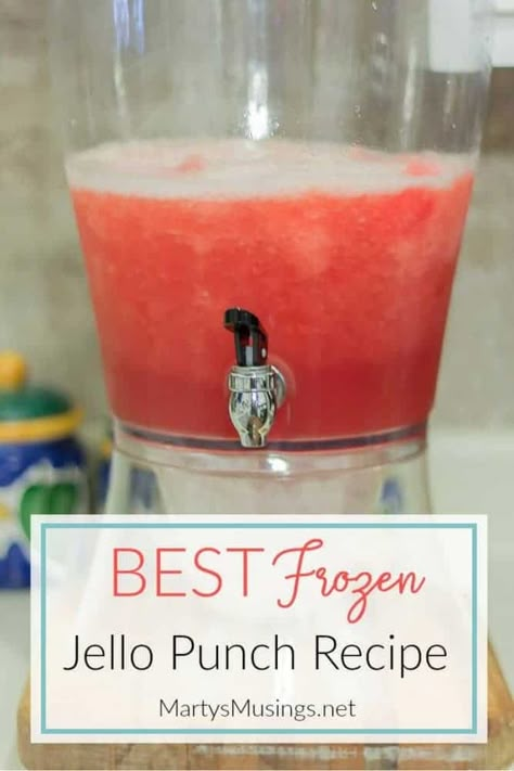 Instant Russian Tea Recipe, Frozen Party Punch, Frozen Punch Recipe, Jello Punch, Nonalcoholic Punch Recipes, Punch Nonalcoholic, Drinks Recipes Nonalcoholic, Party Drinks Nonalcoholic, Wedding Punch Recipes