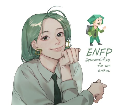 #MBTI #Fanart #ENFP Enfp X Enfp Fanart, Entp And Enfp Fanart, Enfp Personality Fanart, Enfp Drawing, Enfp X Intp Fanart, Enfp Entp Fanart, Enfp X Infj Fanart, Enfp T Personality Types, Enfp Personality Characters