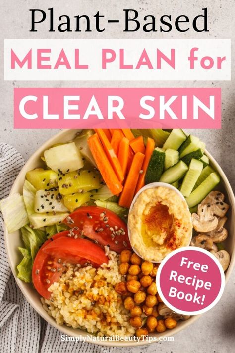 Anti Acne Food Recipes, Acne Diet Meal Plan, Clear Skin Diet Meal Plan, Acne Food Recipes, Meal Plan For Clear Skin, Acne Free Diet Plan, Clear Skin Meal Plan, Acne Recipes Food, Hormonal Acne Meal Plan