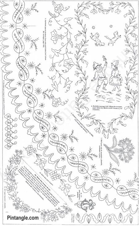 A collection of Free Hand Embroidery patterns - Pintangle Free Hand Embroidery Patterns, Free Hand Embroidery, Vintage Embroidery Transfers, Crazy Quilts Patterns, Crazy Quilt Stitches, Embroidery Sampler, Redwork Embroidery, Embroidery Transfers, Embroidery Patterns Vintage