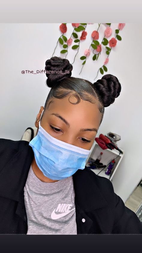 Two Ponytail Bun, Two Top Knot Buns, Two Knot Buns, 2 Buns Hairstyle Black, 2 Buns Hairstyle Black Natural Hair, Two Buns Hairstyle Black Natural Hair, 2 Pigtails, Ninja Bun, Two Buns Hairstyle