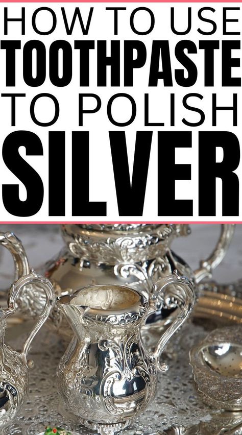 Silver Polish Remove Tarnish, How To Polish Silver Remove Tarnish, Polishing Silver Remove Tarnish, Polish Silver With Aluminum Foil, Easy Way To Polish Silver, How To Polish Silver Jewelry, Homemade Silver Polish, Cleaning Pewter How To, Polishing Silver Jewelry