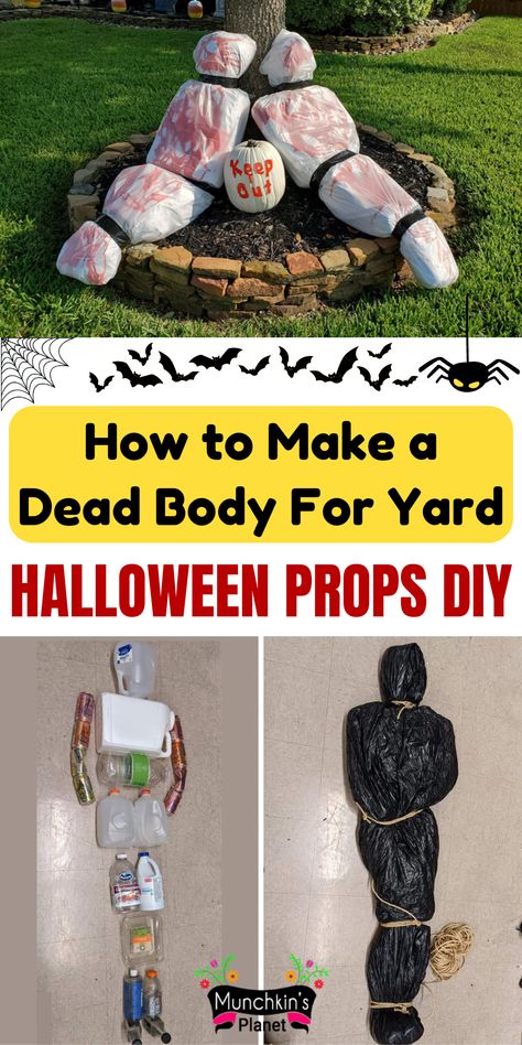 How to Make a Dead Body For Yard - Halloween Props DIY