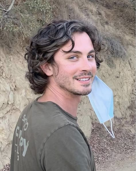 Men Haircut Curly Hair, Wavy Hair Men, Beach Read, Wavy Haircuts, Logan Lerman, Men Haircut, Long Wavy Hair, Curly Hair Men, Curly Hair Cuts